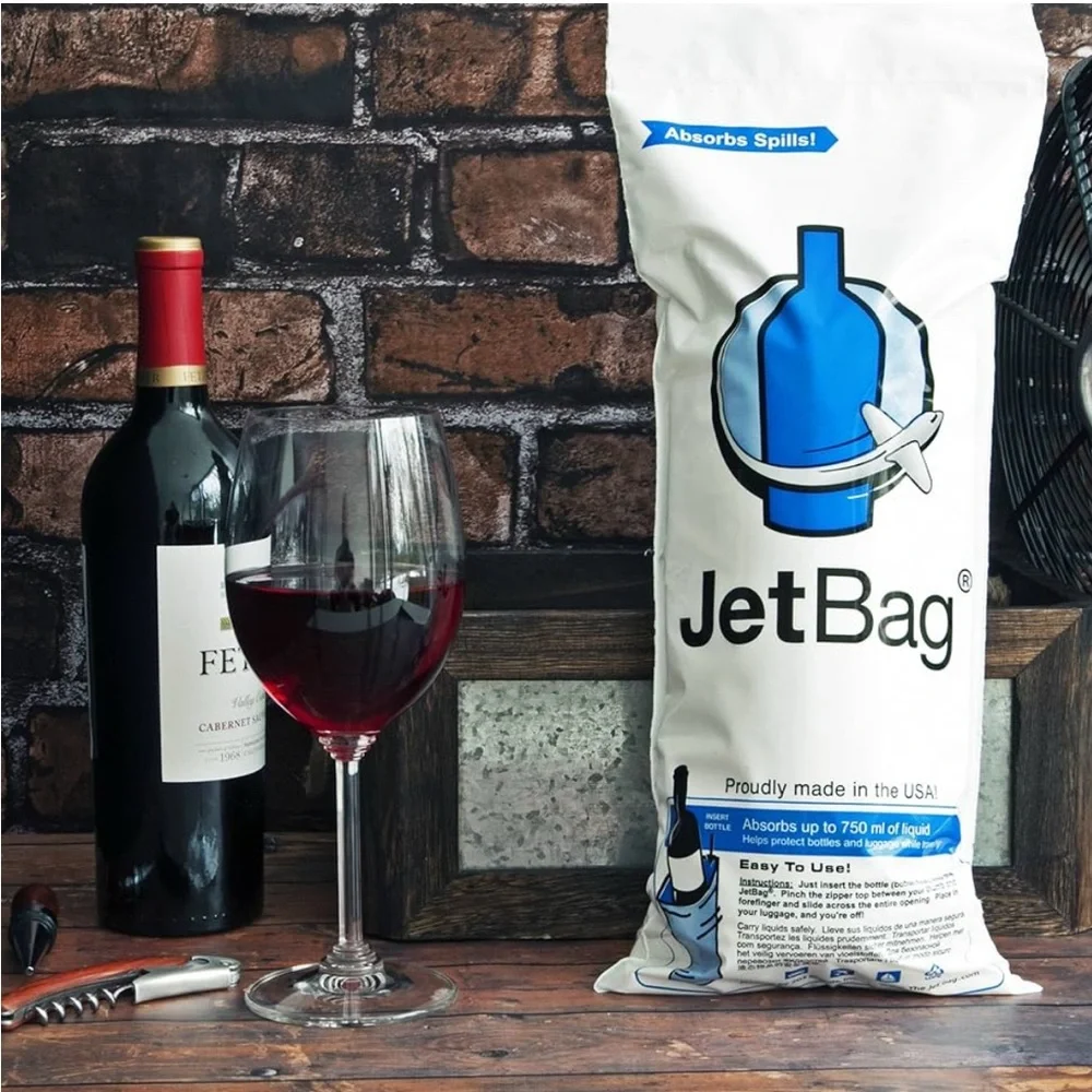 3 JetBag PROFESSIONAL Protective and Absorbent Wine Bags -‎ Triple Layer